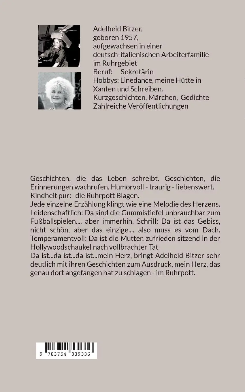 Rückseite: 9783754339336 | Ruhrpott Blagen | Humorvolle Kurzgeschichten aus den 1960er Jahren