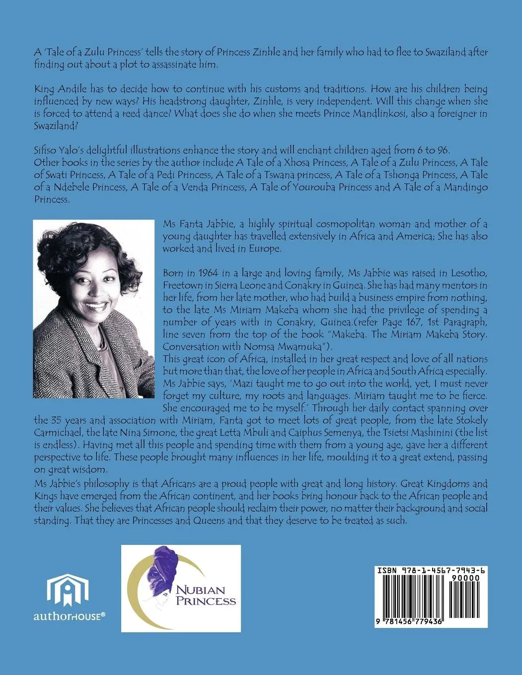 Rückseite: 9781456779436 | A Tale of a Zulu Princess | Fanta Jabbie | Taschenbuch | Englisch