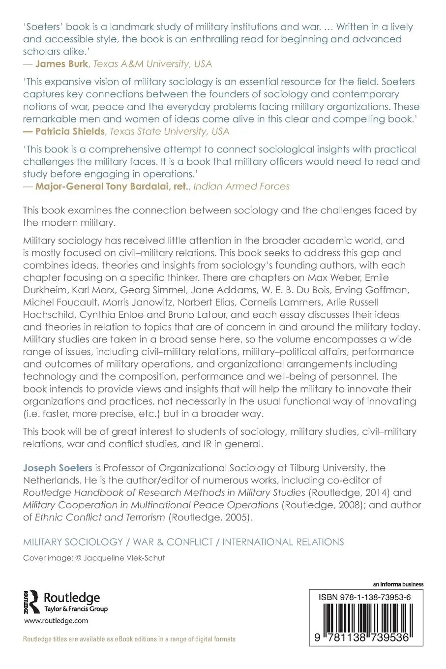 Rückseite: 9781138739536 | Sociology and Military Studies | Classical and Current Foundations