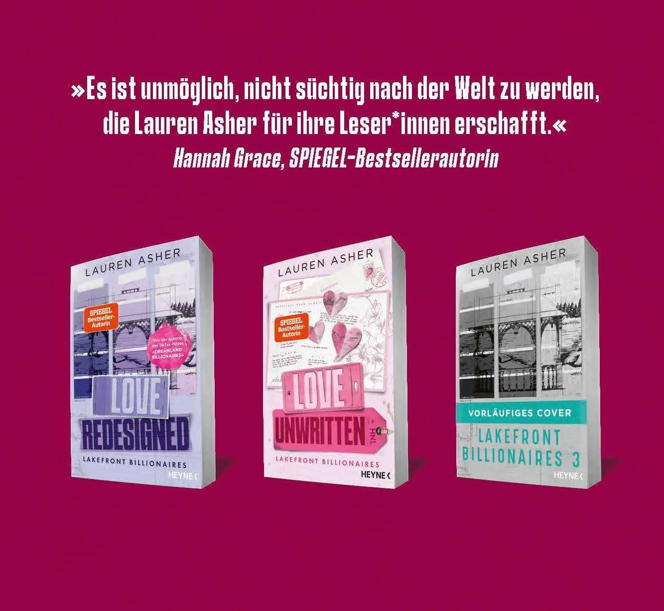 Bild: 9783453429536 | Love Unwritten - Lakefront Billionaires | Lauren Asher | Taschenbuch