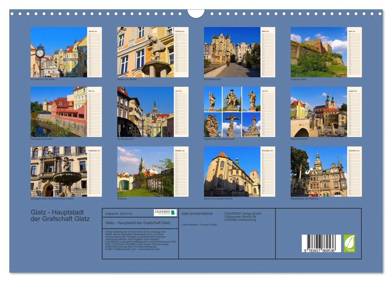 Bild: 9783457869536 | Glatz - Hauptstadt der Grafschaft Glatz (Wandkalender 2026 DIN A3...