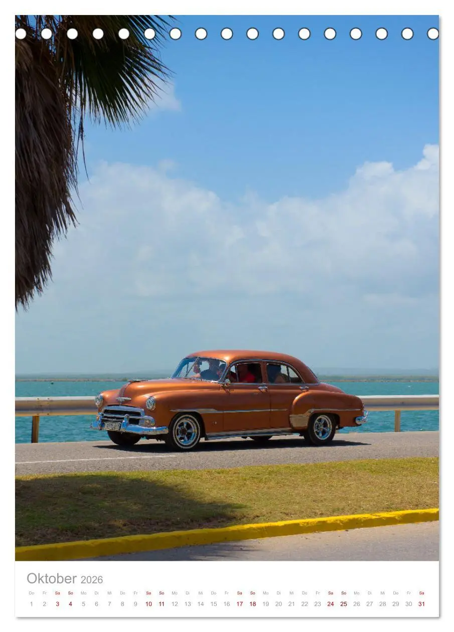 Bild: 9783516339536 | Old Cars of Cuba (Tischkalender 2026 DIN A5 hoch), CALVENDO...