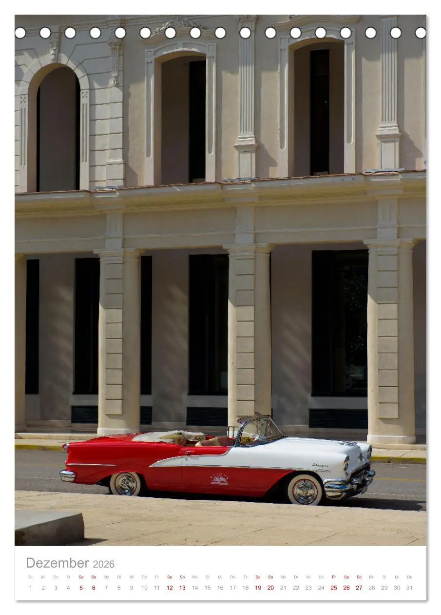 Bild: 9783516339536 | Old Cars of Cuba (Tischkalender 2026 DIN A5 hoch), CALVENDO...