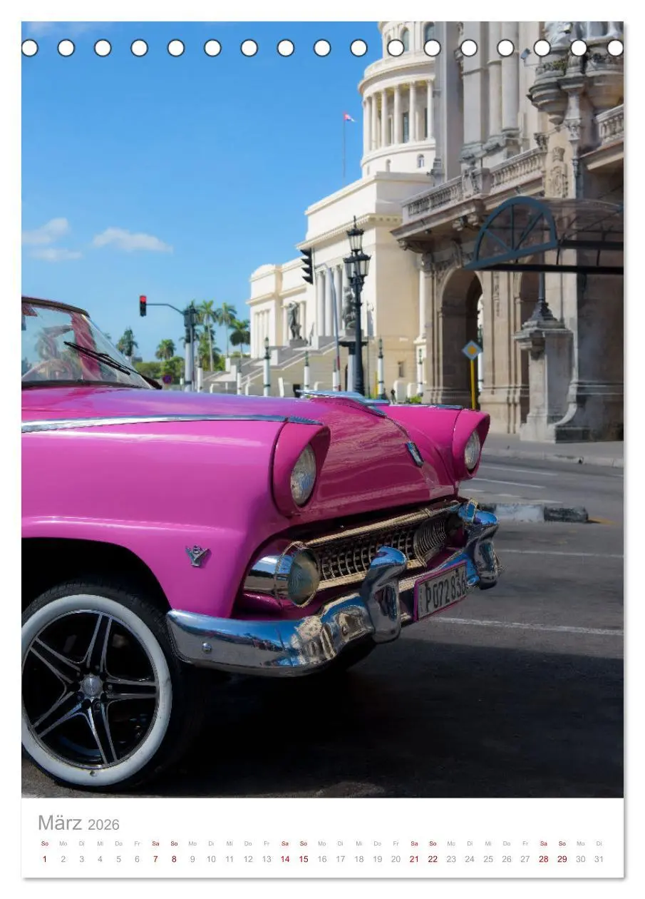 Bild: 9783516339536 | Old Cars of Cuba (Tischkalender 2026 DIN A5 hoch), CALVENDO...