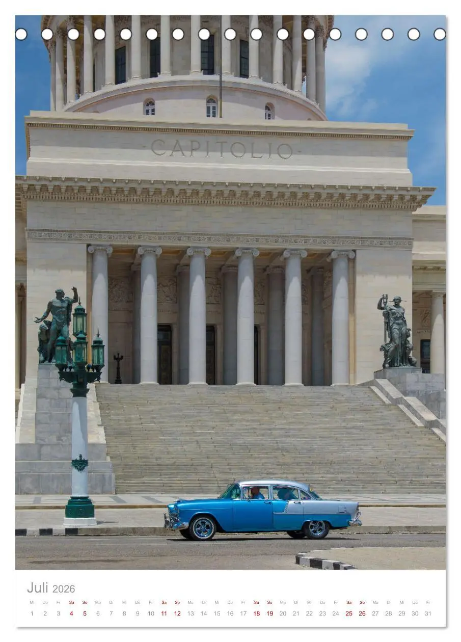 Bild: 9783516339536 | Old Cars of Cuba (Tischkalender 2026 DIN A5 hoch), CALVENDO...