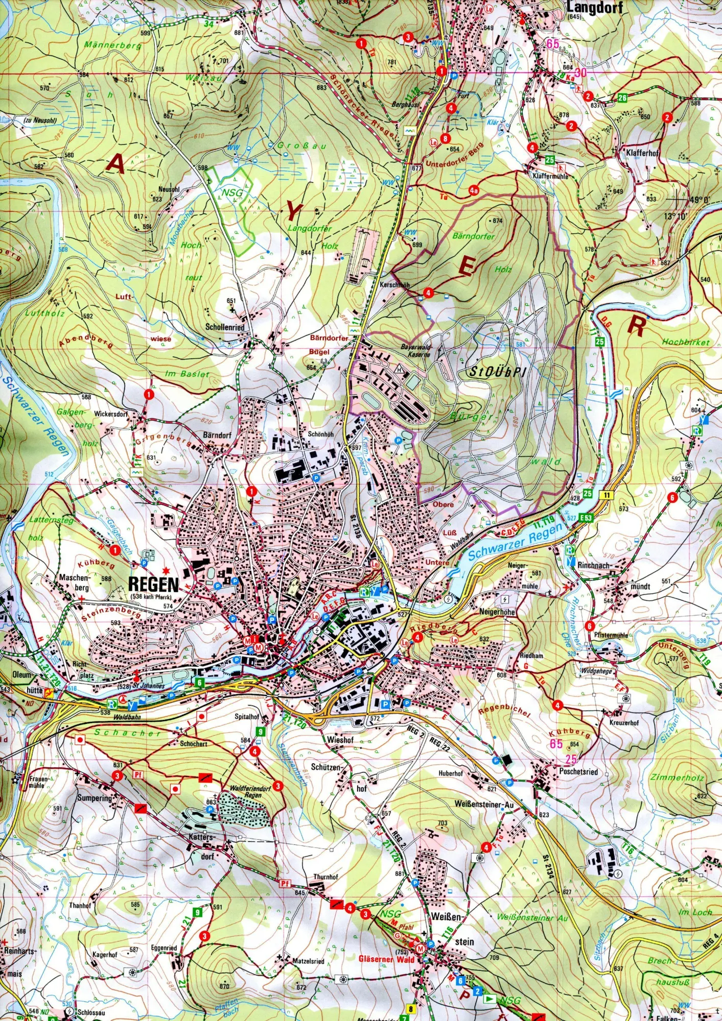 Bild: 9783899339536 | Regen 1 : 25.000 | Digitalisierung | (Land-)Karte | Deutsch | 2022