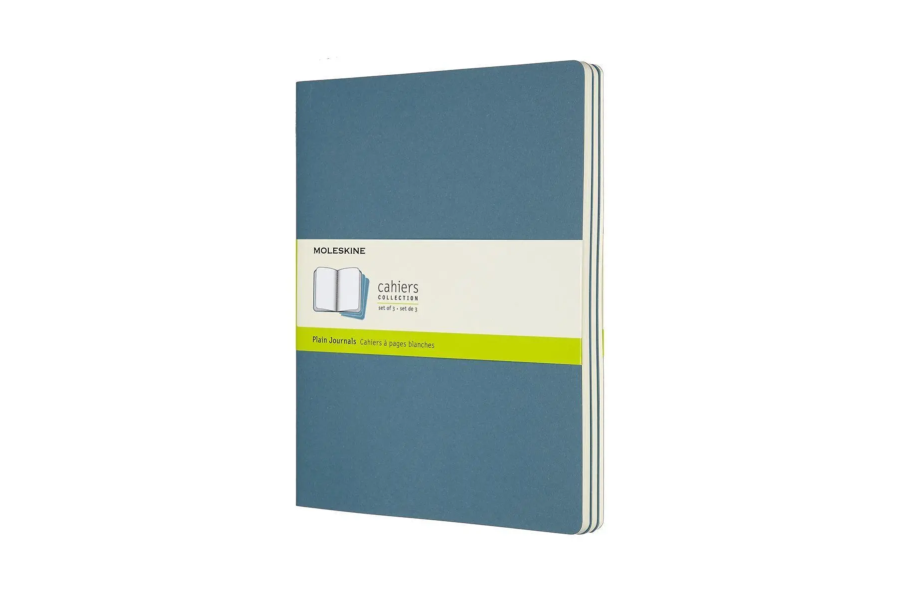 Cover: 8058647629636 | Moleskine Cahier XL, 3er Set, Blanko, Lebhaftes Blau | Moleskine