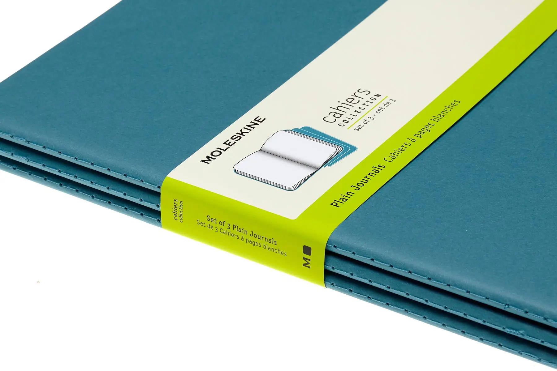 Bild: 8058647629636 | Moleskine Cahier XL, 3er Set, Blanko, Lebhaftes Blau | Moleskine