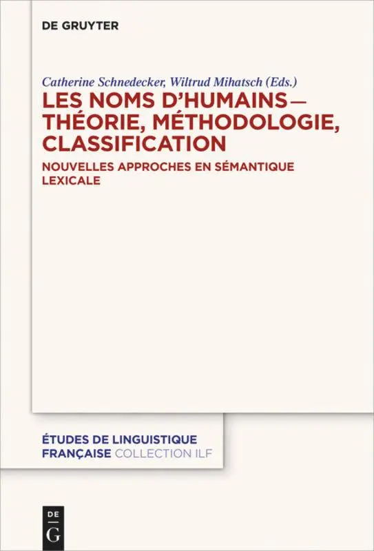 Cover: 9783110709636 | Les noms d'humains - théorie, méthodologie, classification | Buch