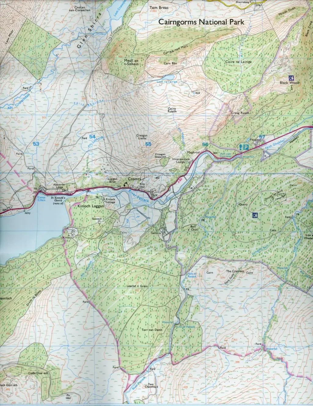 Bild: 9780319469736 | Loch Laggan &amp; Creag Meagaidh, Corrieyairack Pass | Ordnance Survey