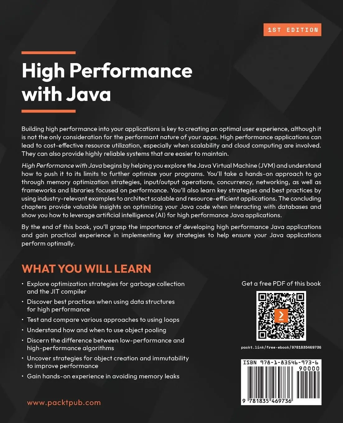 Rückseite: 9781835469736 | High Performance with Java | Edward Lavieri Jr. | Taschenbuch | 2024