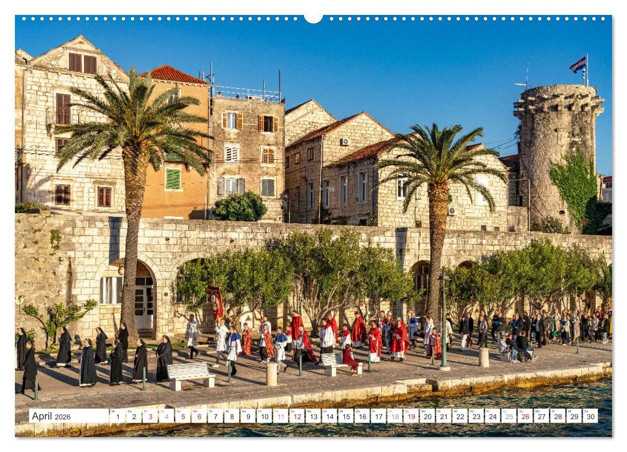 Bild: 9783457389836 | Kroatien - Korcula (hochwertiger Premium Wandkalender 2026 DIN A2...