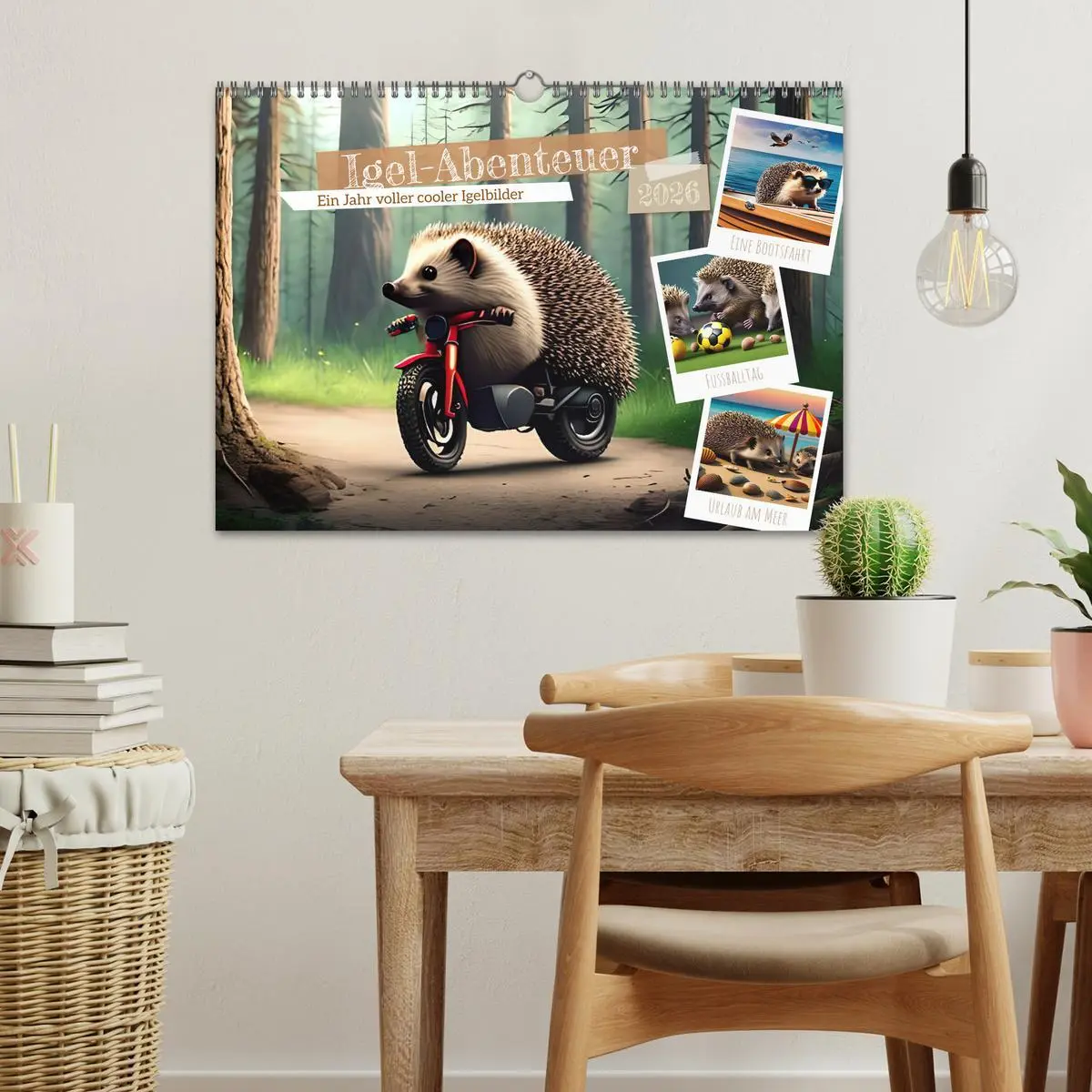 Bild: 9783457529836 | Igel-Abenteuer (Wandkalender 2026 DIN A3 quer), CALVENDO...
