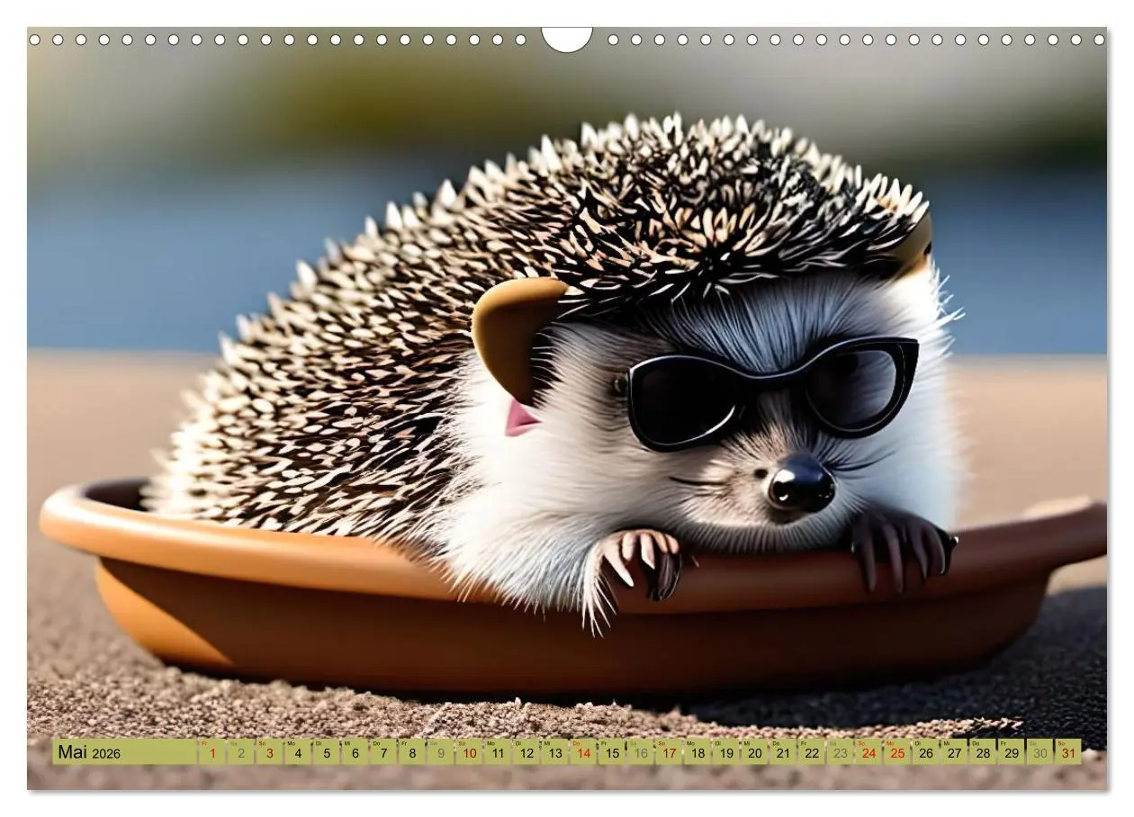 Bild: 9783457529836 | Igel-Abenteuer (Wandkalender 2026 DIN A3 quer), CALVENDO...