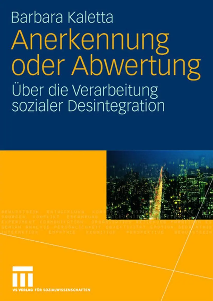 Cover: 9783531159836 | Anerkennung oder Abwertung | Barbara Kaletta | Taschenbuch | 228 S.