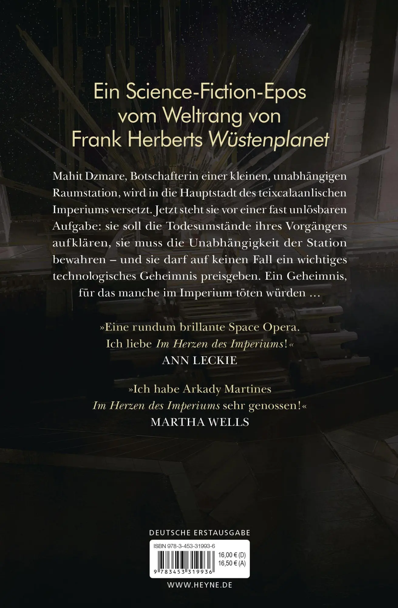 Bild: 9783453319936 | Im Herzen des Imperiums | Roman | Arkady Martine | Taschenbuch | 2019