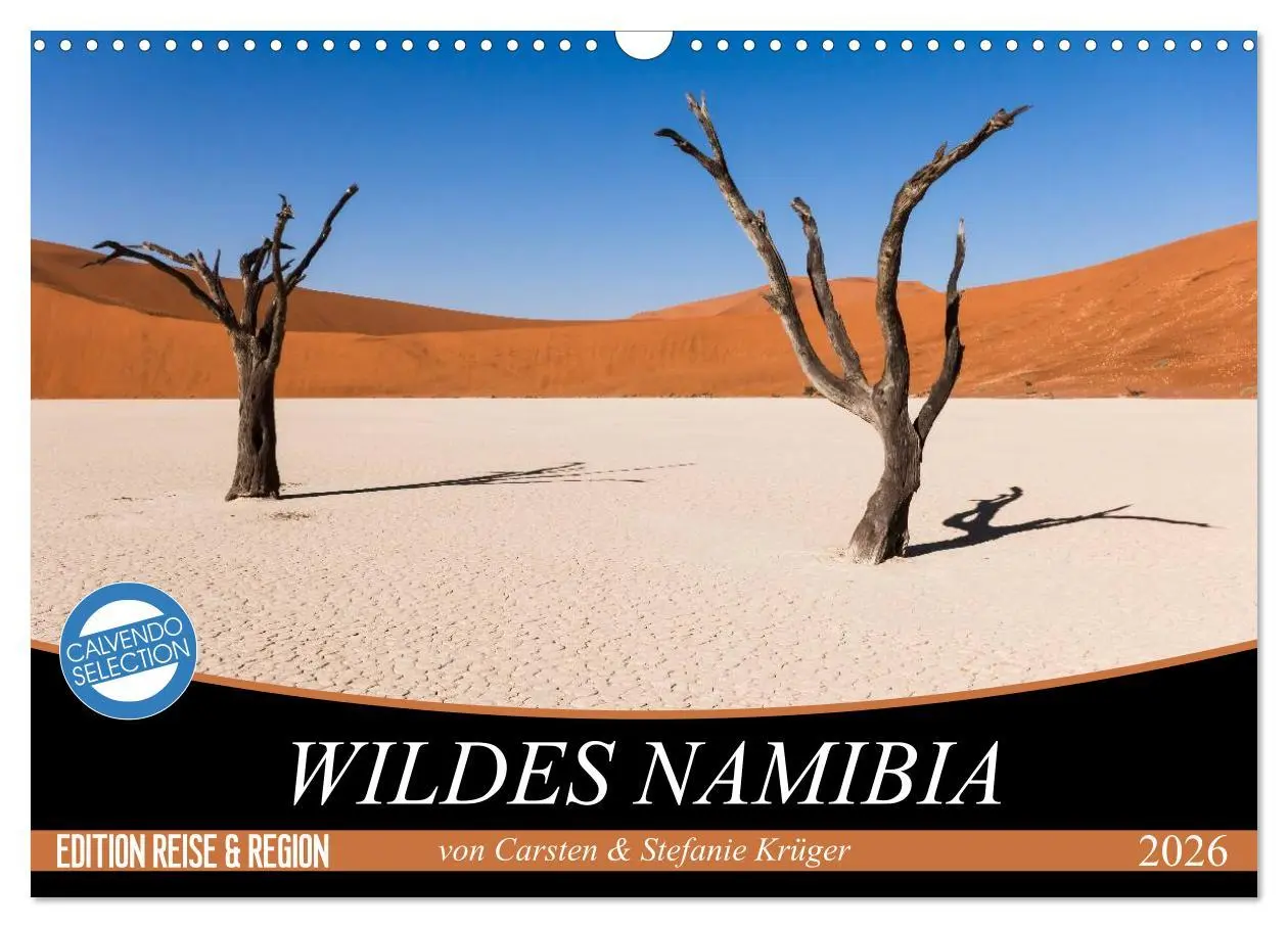 Cover: 9783516159936 | Wildes Namibia (Wandkalender 2026 DIN A3 quer), CALVENDO...
