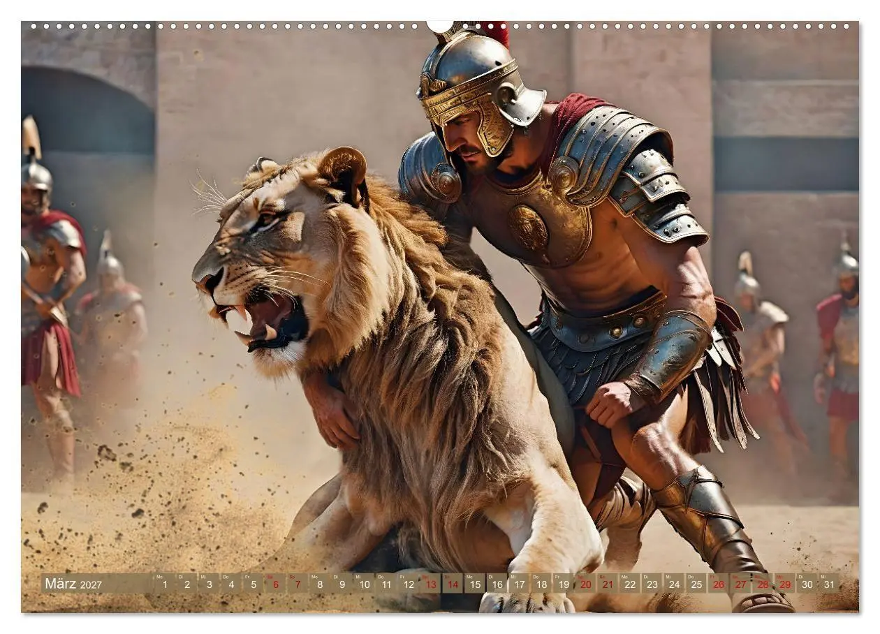 Bild: 9783569009936 | Gladiatoren - ein Leben für den Kampf (Wandkalender 2027 DIN A2...