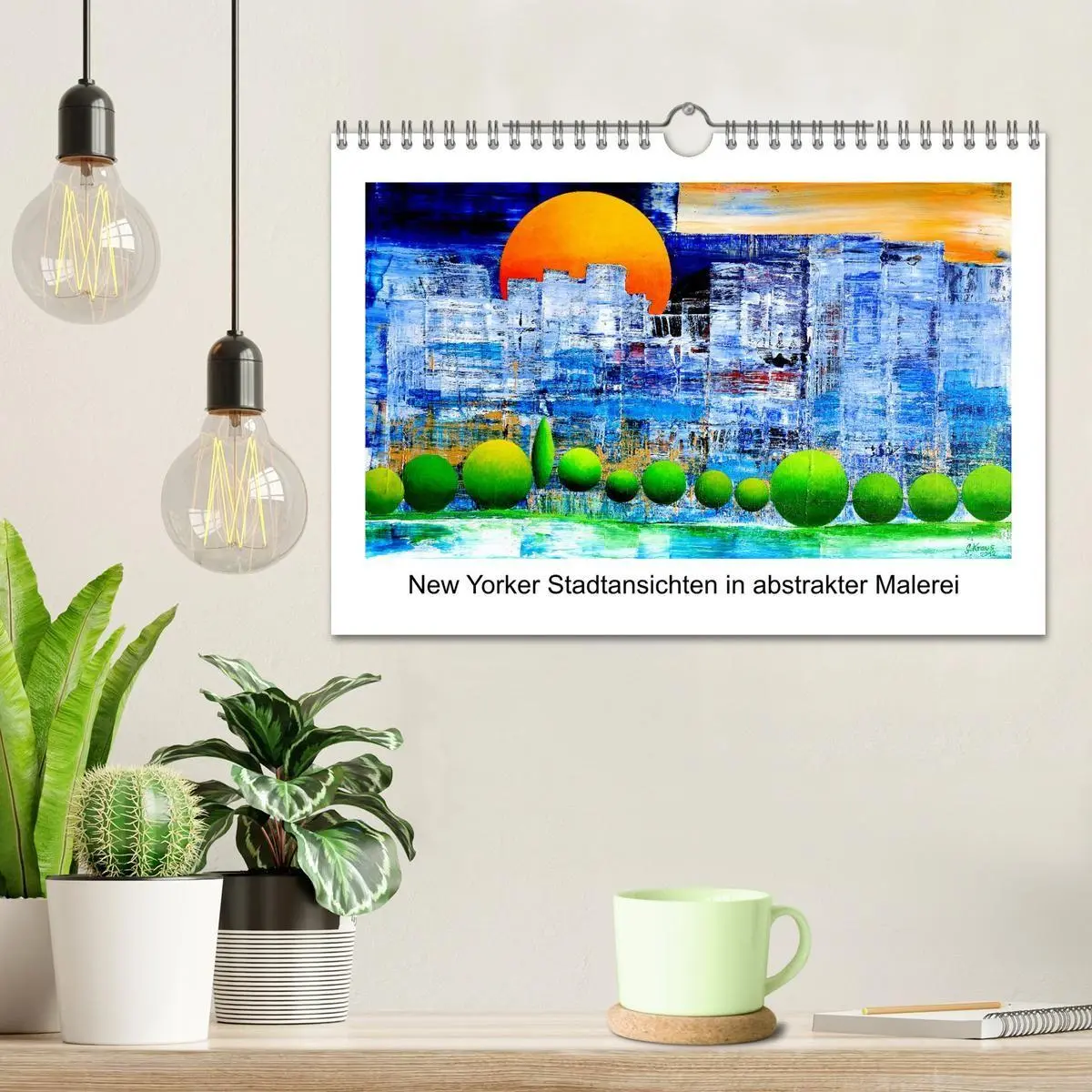 Bild: 9783569869936 | New Yorker Stadtansichten in abstrakter Malerei (Wandkalender 2027...