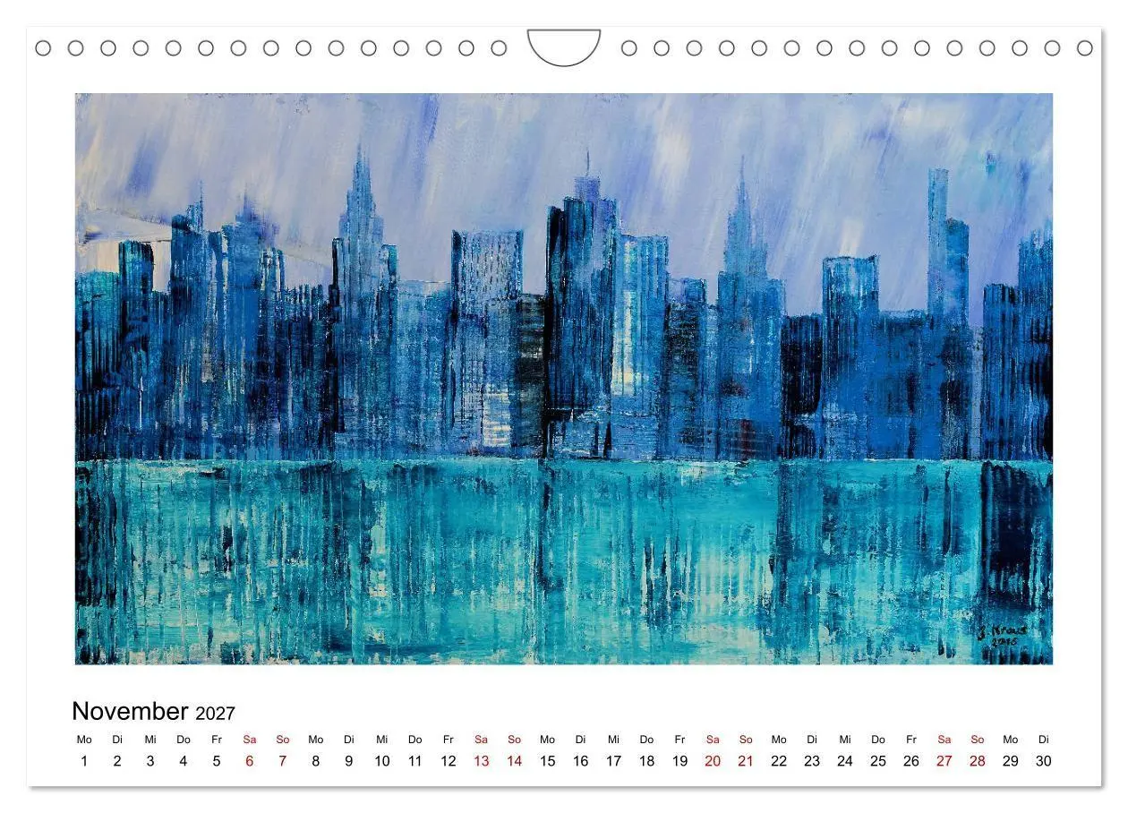 Bild: 9783569869936 | New Yorker Stadtansichten in abstrakter Malerei (Wandkalender 2027...