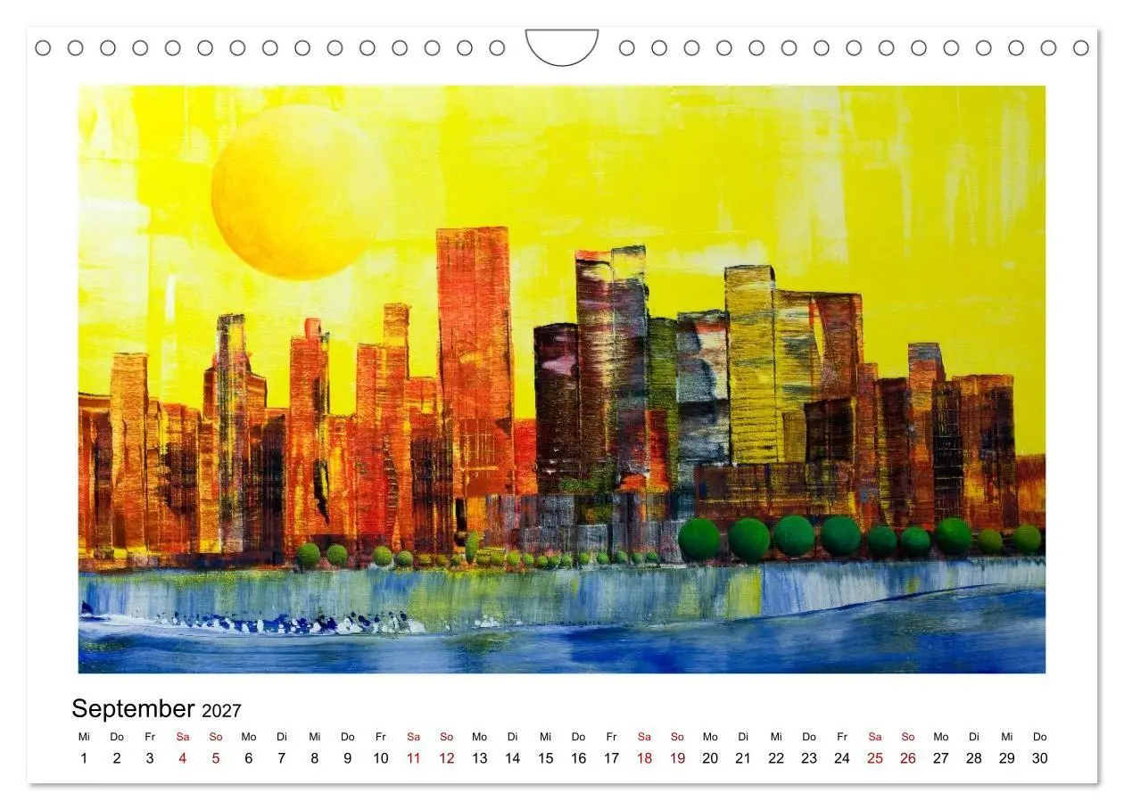 Bild: 9783569869936 | New Yorker Stadtansichten in abstrakter Malerei (Wandkalender 2027...