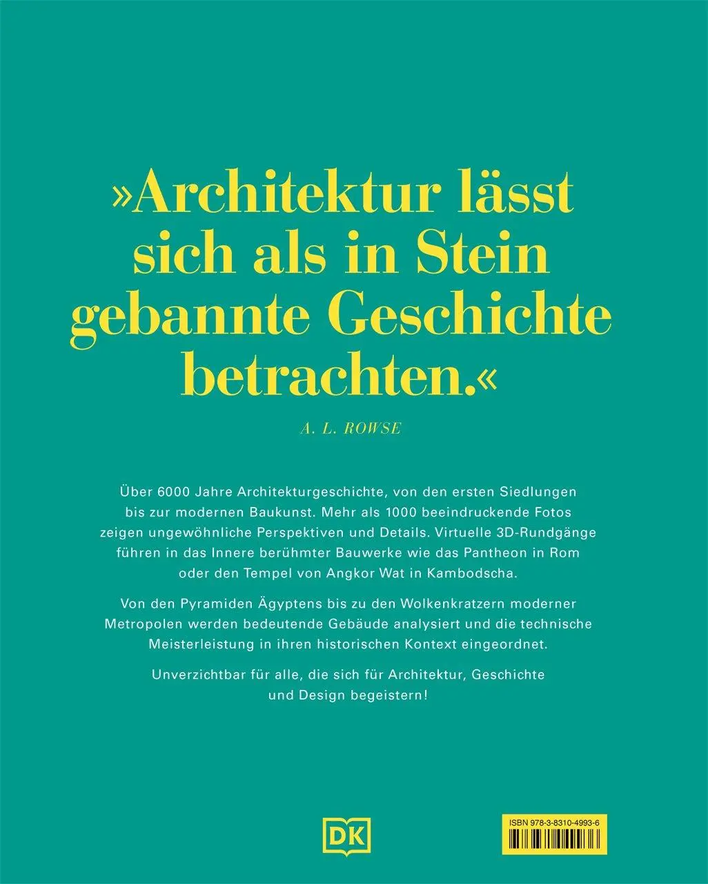 Rückseite: 9783831049936 | DK Schöne Künste. Architektur | Jon Astbury (u. a.) | Buch | 440 S.
