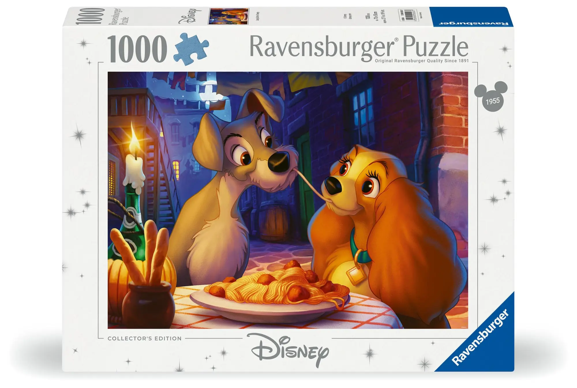 Cover: 4005555000037 | Erwachsenenpuzzle 1000 Teile - Disney Classics - Susi und Strolch