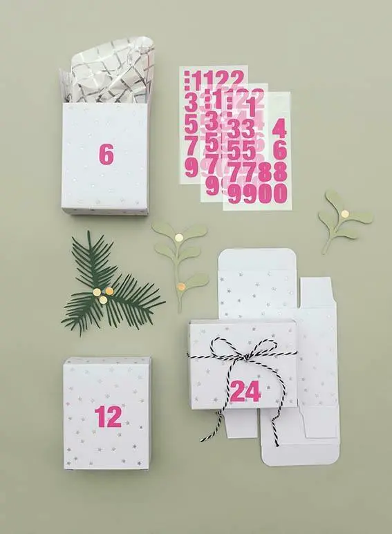 Cover: 4051271390037 | Adventskalender Boxen, Weiss/Irisierend | Kalender | Deutsch