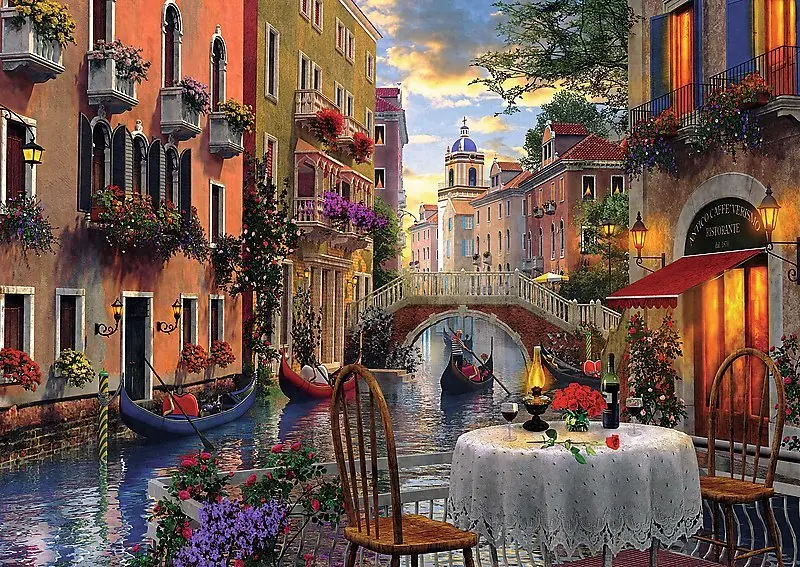 Bild: 5900511650037 | Puzzle 6000 - Abendessen in Venedig | Spiel | Kartonage | 65003 | 2020
