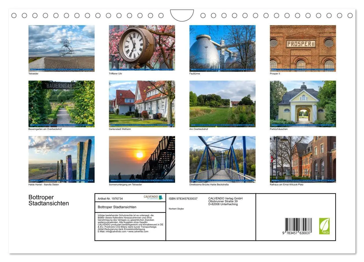 Bild: 9783457630037 | Bottroper Stadtansichten (Wandkalender 2026 DIN A4 quer), CALVENDO...