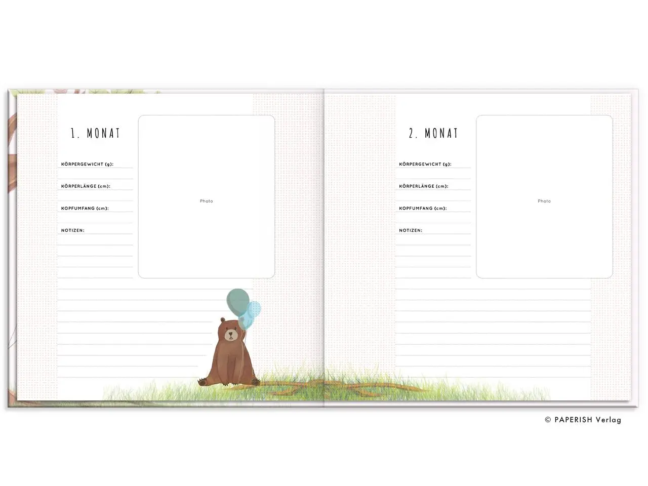 Bild: 9783968950037 | Babyalbum - UNSER ERSTES GEMEINSAMES JAHR (rosé) | Pia Loewe | Buch