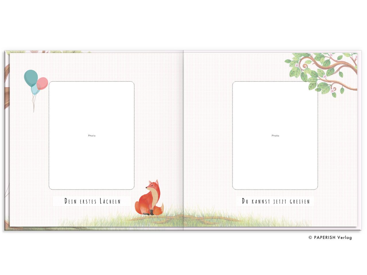 Bild: 9783968950037 | Babyalbum - UNSER ERSTES GEMEINSAMES JAHR (rosé) | Pia Loewe | Buch