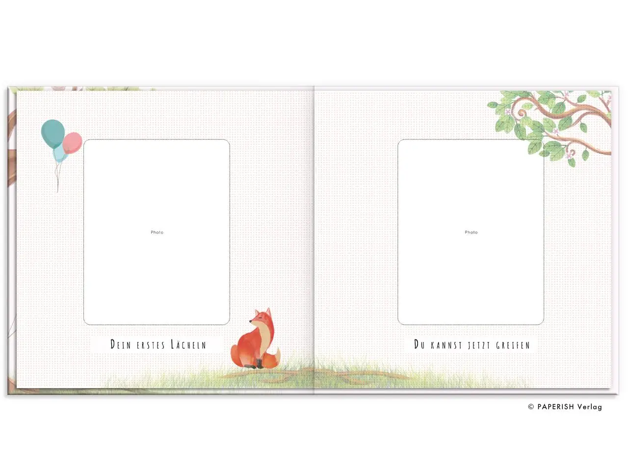 Bild: 9783968950037 | Babyalbum - UNSER ERSTES GEMEINSAMES JAHR (rosé) | Pia Loewe | Buch