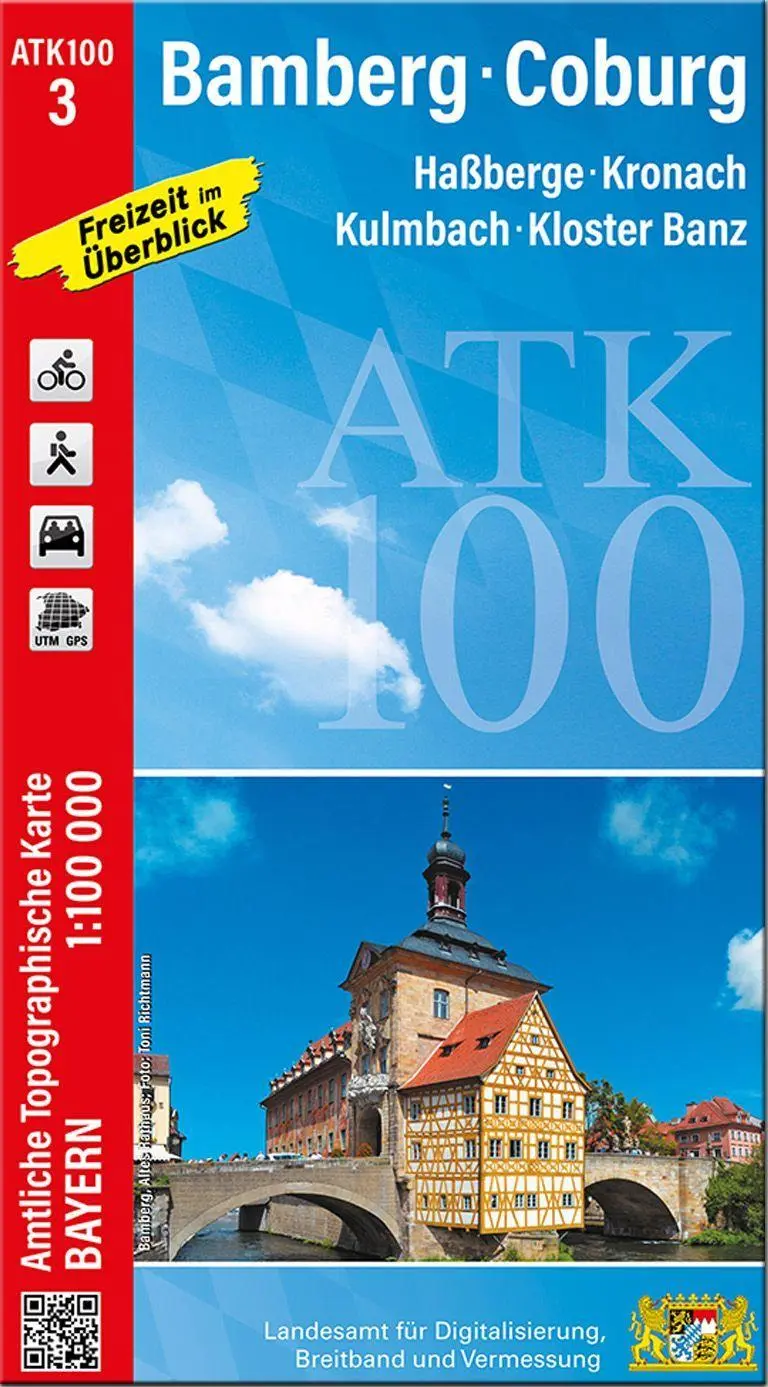 Cover: 9783987760037 | ATK100-3 Bamberg - Coburg (Amtliche Topographische Karte 1:100000)