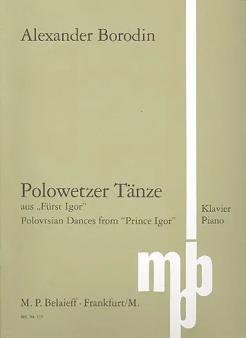 Cover: 9790203000037 | Polowetzer Tänze für Klavier | Alexander Porfiryevich Borodin | Buch