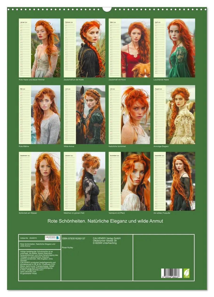 Bild: 9783516260137 | Rote Schönheiten. Natürliche Eleganz und wilde Anmut (Wandkalender...