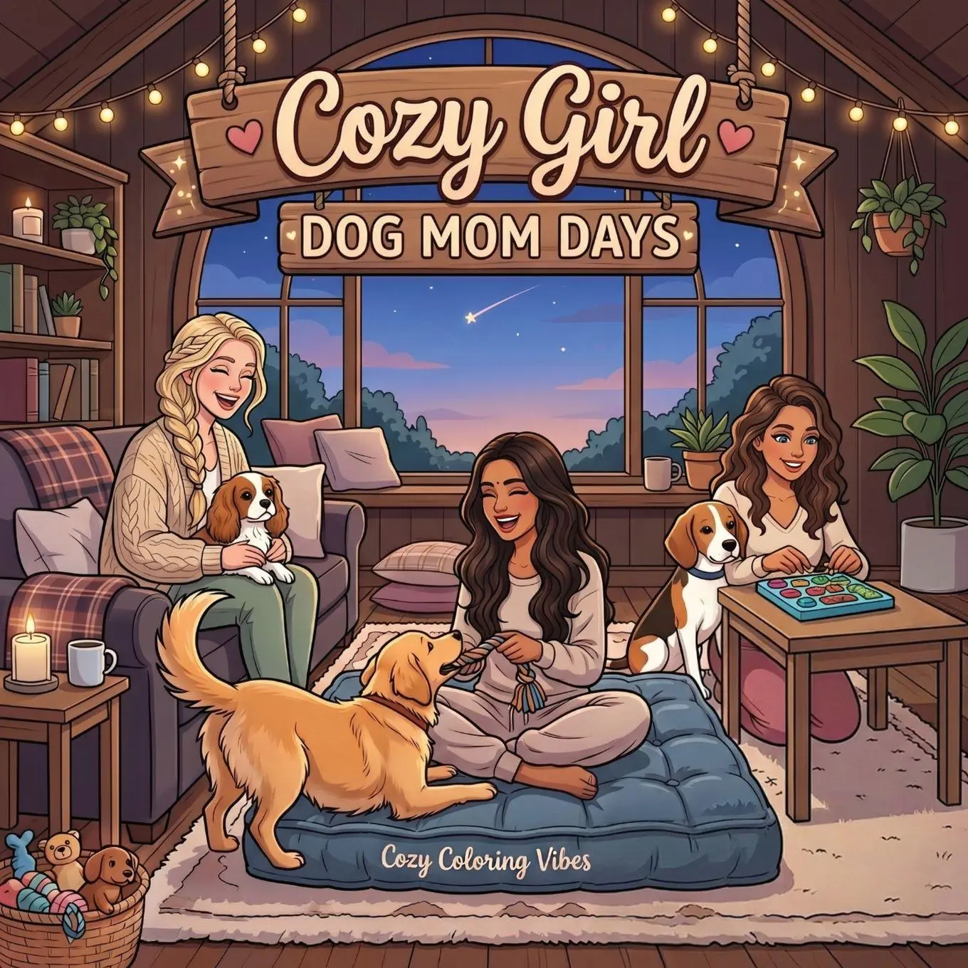 Cover: 9798904760137 | Cozy Girl Dog Mom Days | Cozy Coloring Vibes | Taschenbuch | Englisch