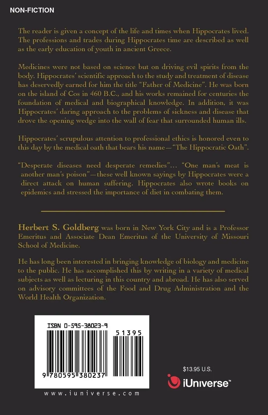 Rückseite: 9780595380237 | Hippocrates | Father of Medicine | Herbert S. Goldberg | Taschenbuch