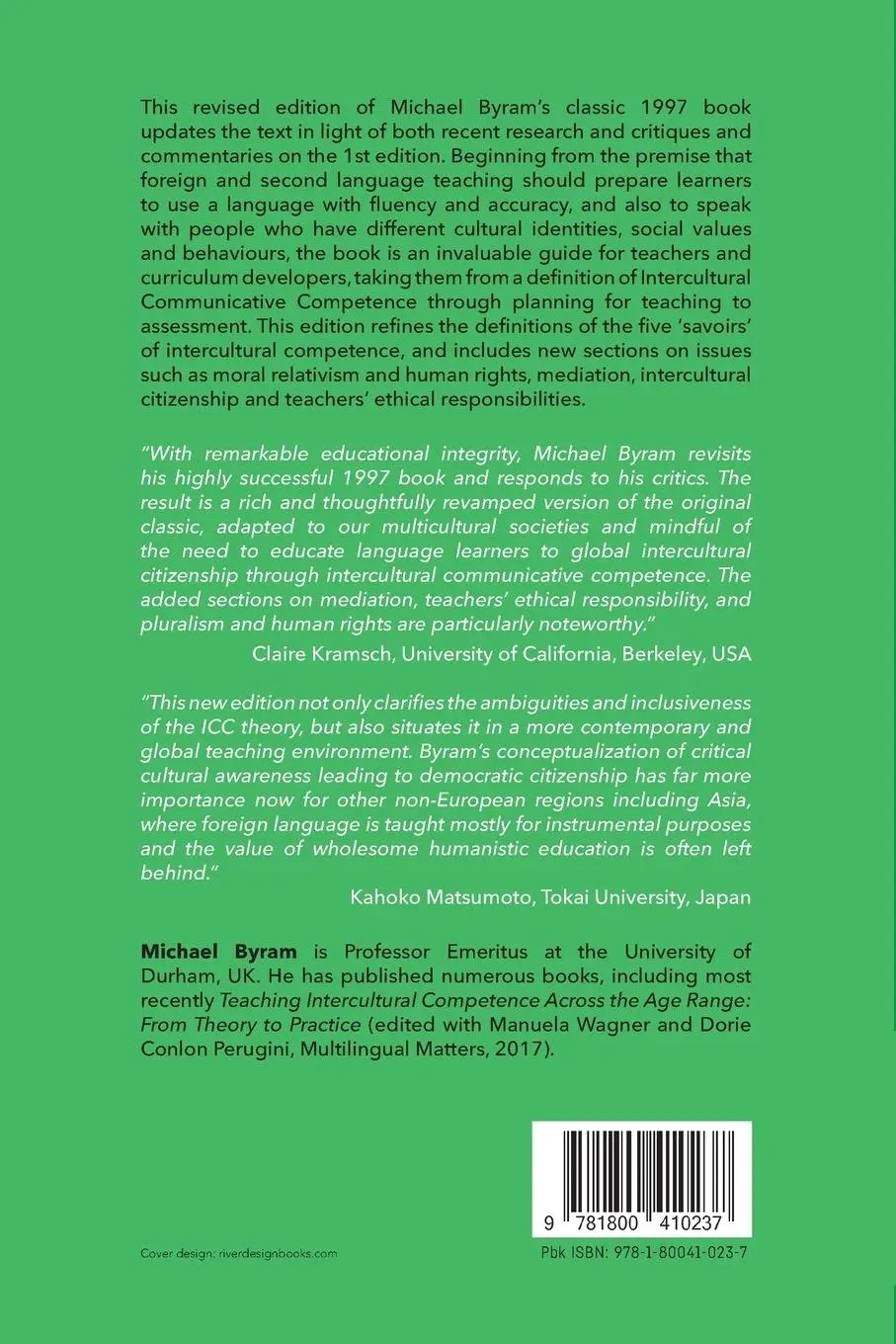 Rückseite: 9781800410237 | Teaching and Assessing Intercultural Communicative Competence | Byram