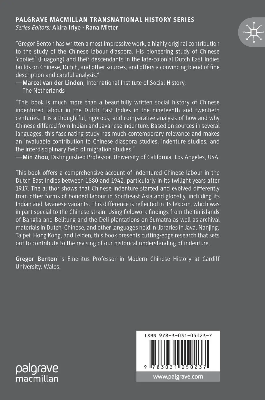 Rückseite: 9783031050237 | Chinese Indentured Labour in the Dutch East Indies, 1880-1942 | Benton