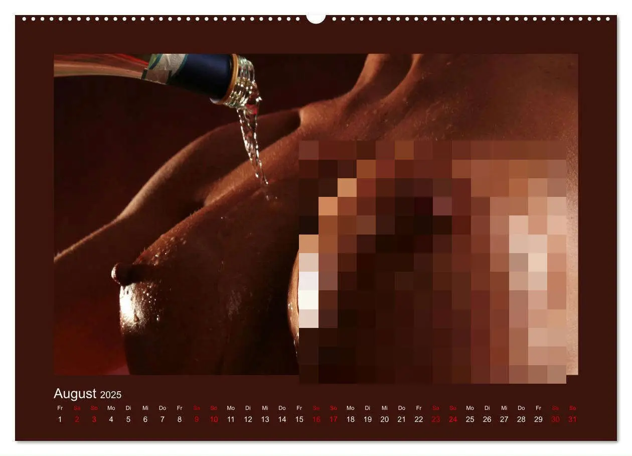 Bild: 9783435690237 | Glanzperlen - Wassertropfen auf nackter Haut (Wandkalender 2025 DIN...