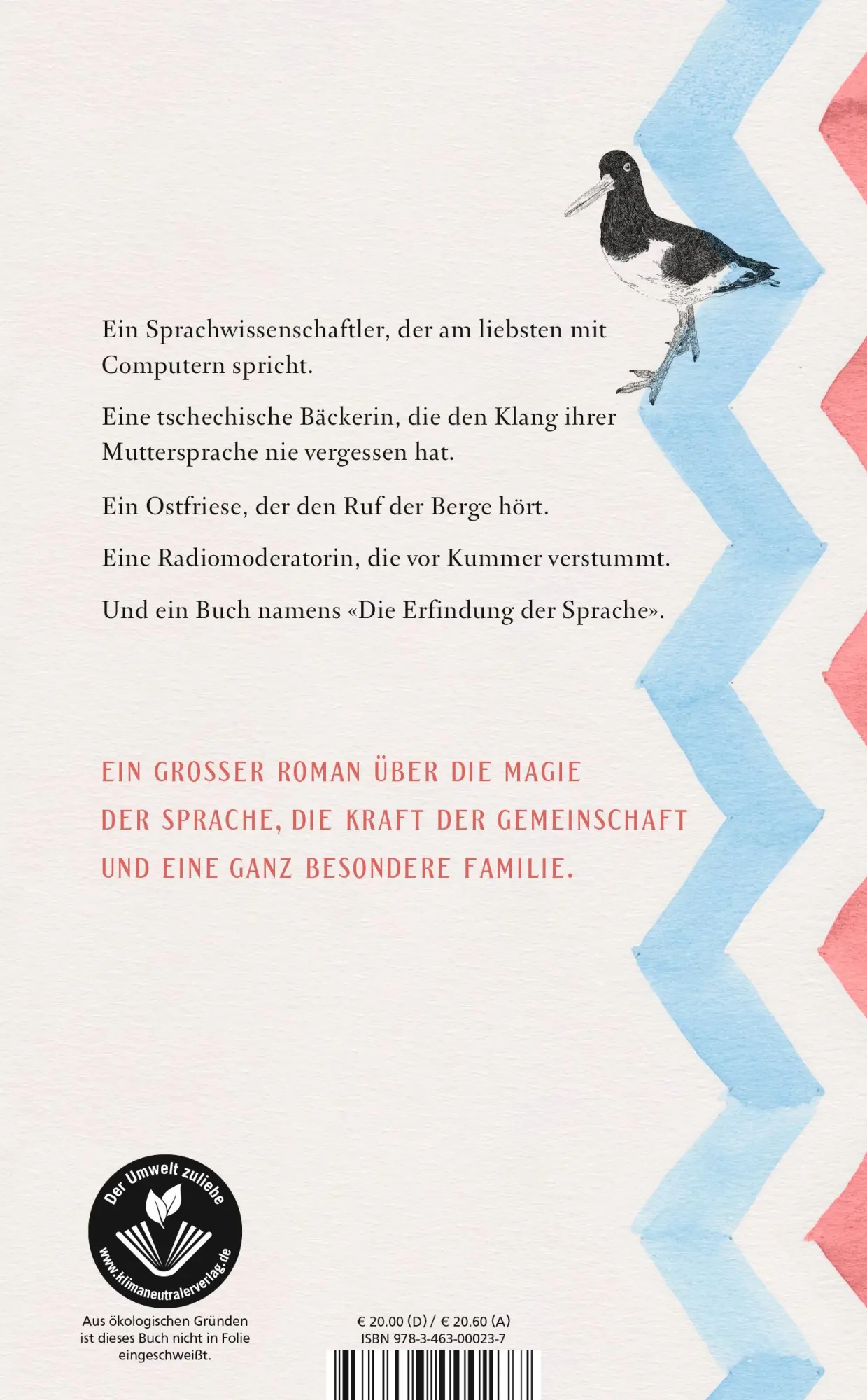Rückseite: 9783463000237 | Die Erfindung der Sprache | Anja Baumheier | Buch | 496 S. | Deutsch