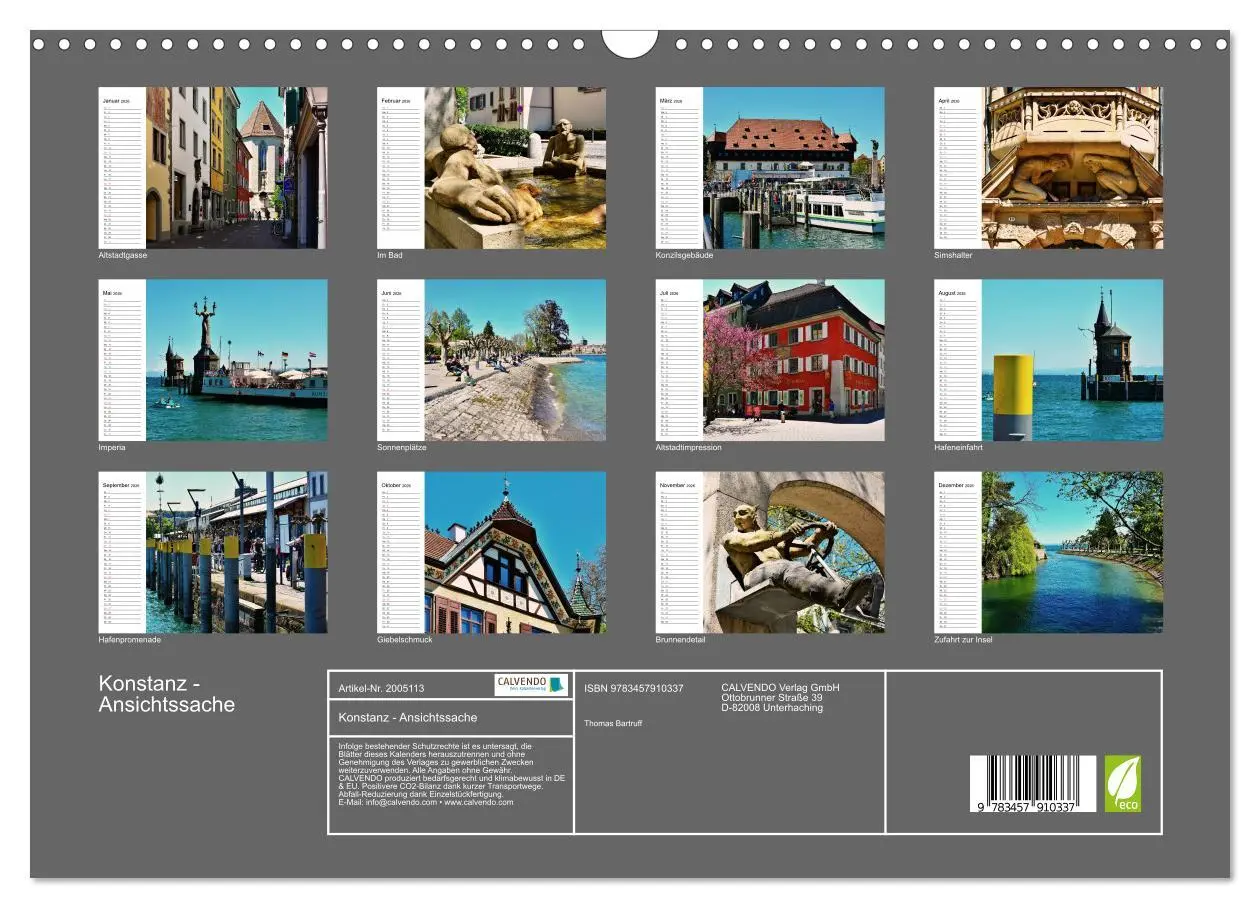 Bild: 9783457910337 | Konstanz - Ansichtssache (Wandkalender 2026 DIN A3 quer), CALVENDO...