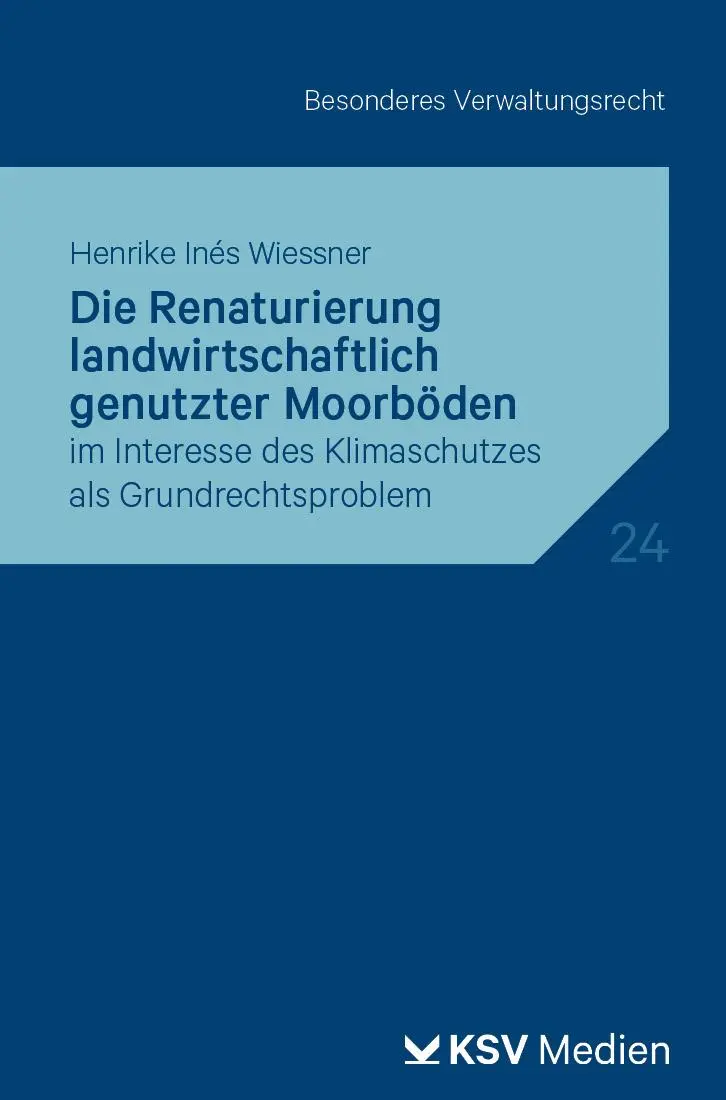 Cover: 9783829320337 | Die Renaturierung landwirtschaftlich genutzter Moorböden | Wiessner