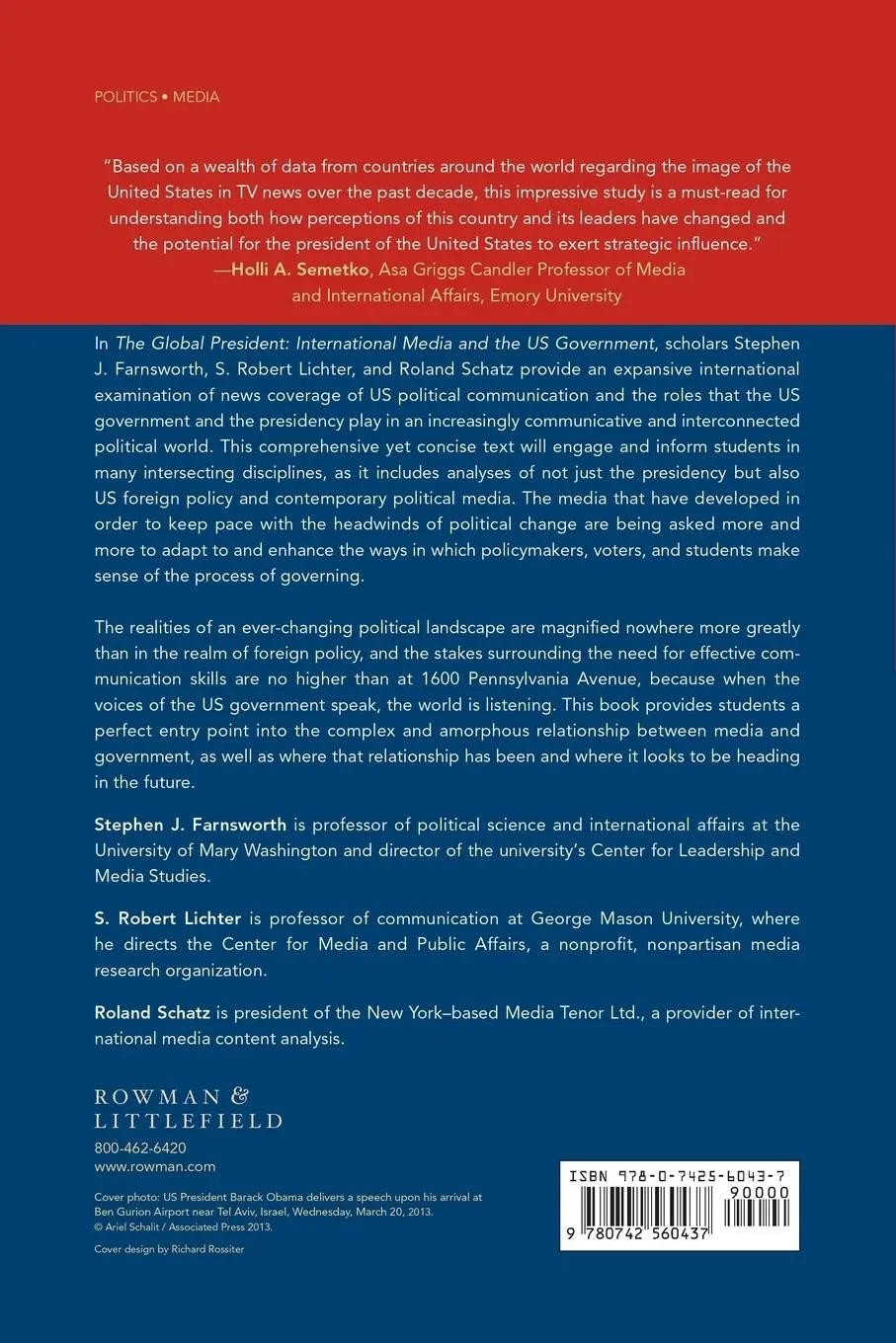 Rückseite: 9780742560437 | Global President | International Media and the US Government | Buch