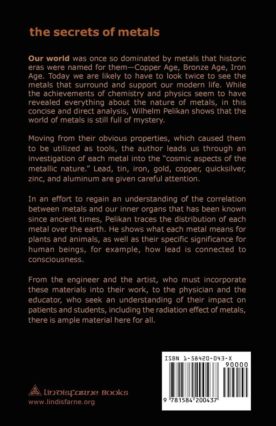 Rückseite: 9781584200437 | The Secrets of Metals | Wilhelm Pelikan | Taschenbuch | Englisch