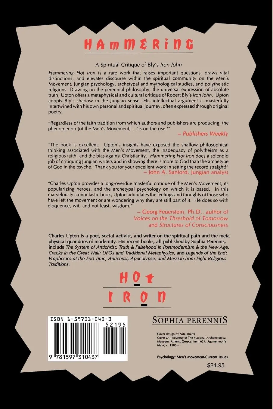 Rückseite: 9781597310437 | Hammering Hot Iron | A Spiritual Critique of Bly's Iron John | Upton