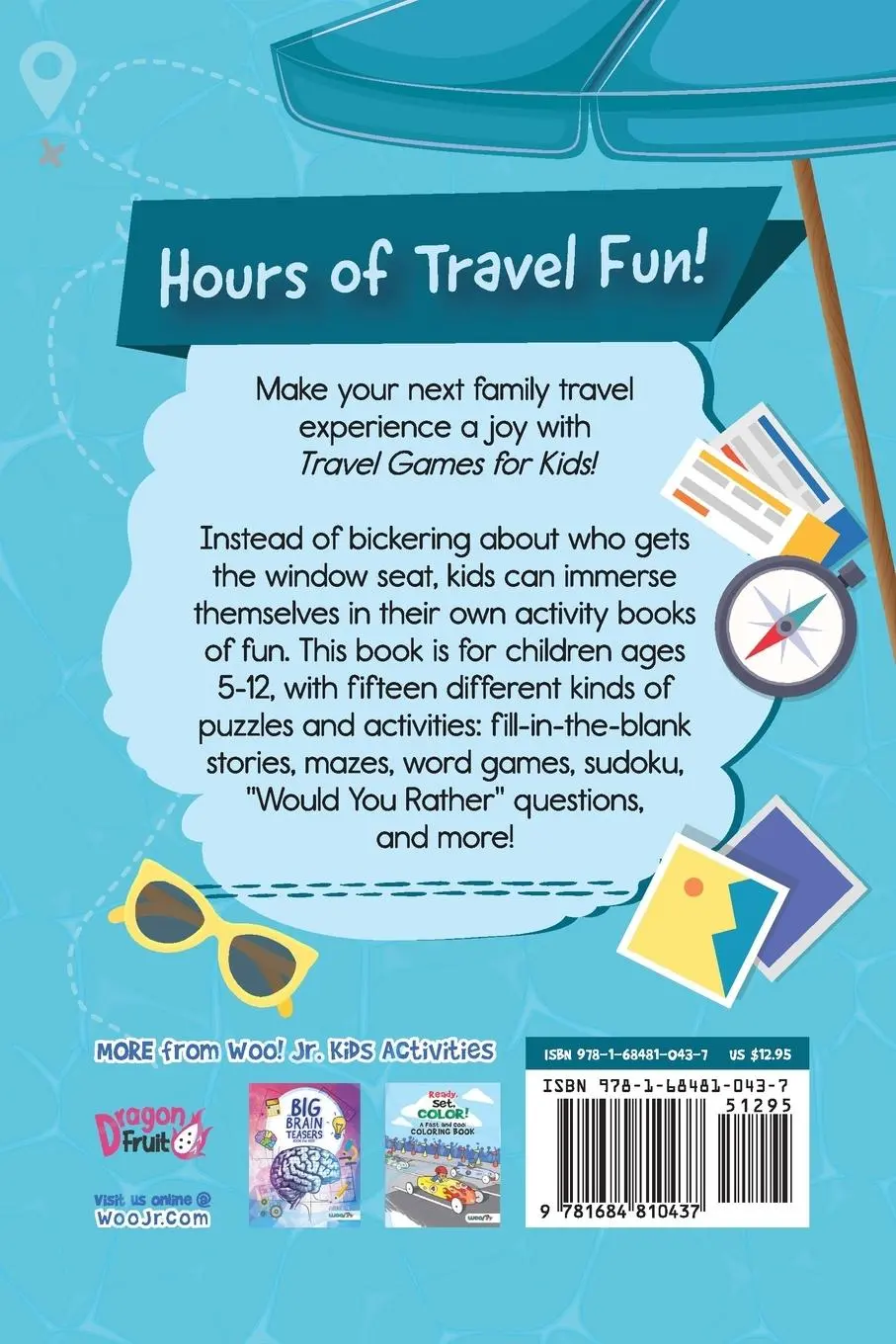 Rückseite: 9781684810437 | Travel Games for Kids | Woo! Jr. Kids Activities | Taschenbuch | 2022