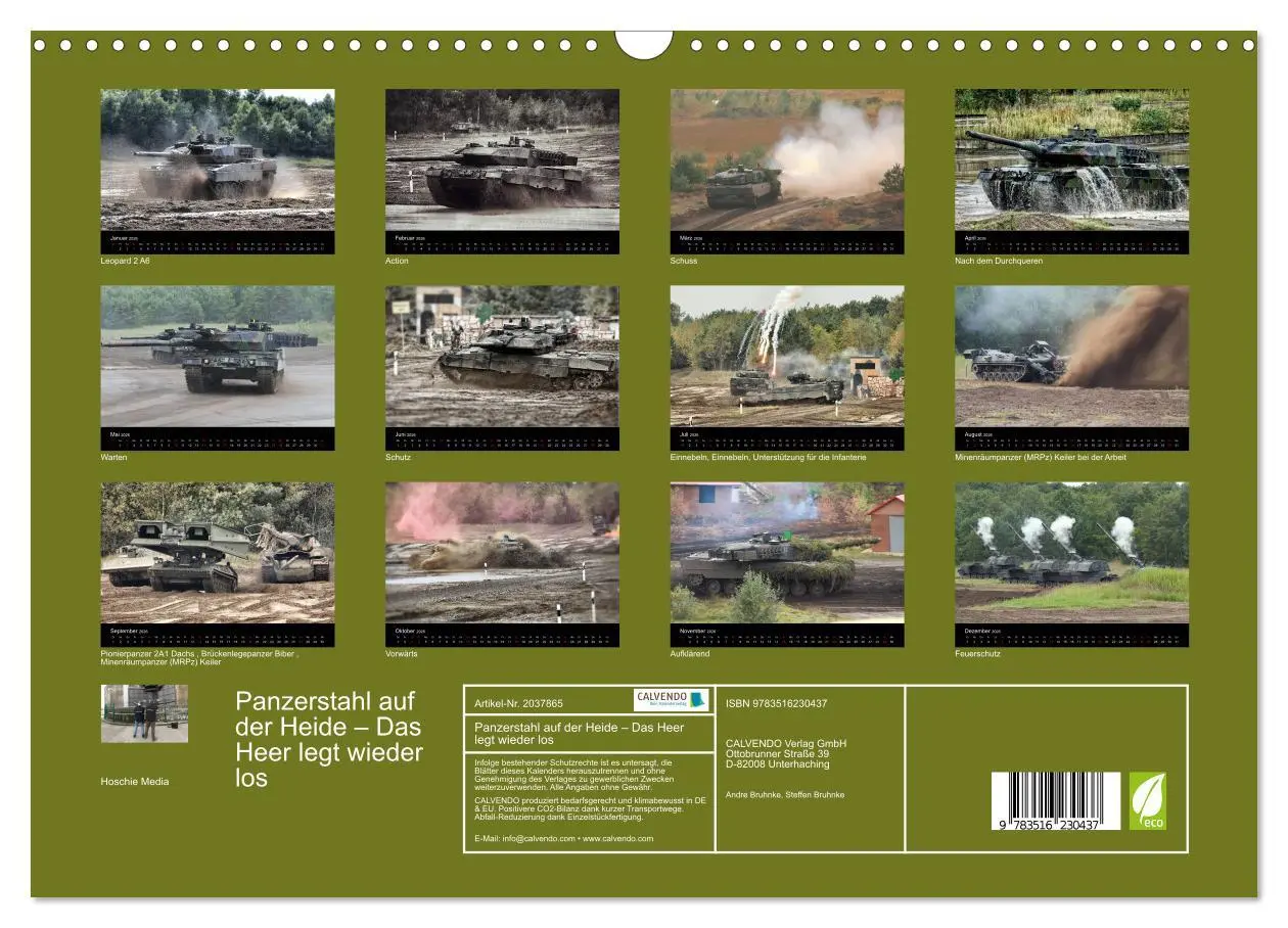 Bild: 9783516230437 | Panzerstahl auf der Heide - Das Heer legt wieder los (Wandkalender...