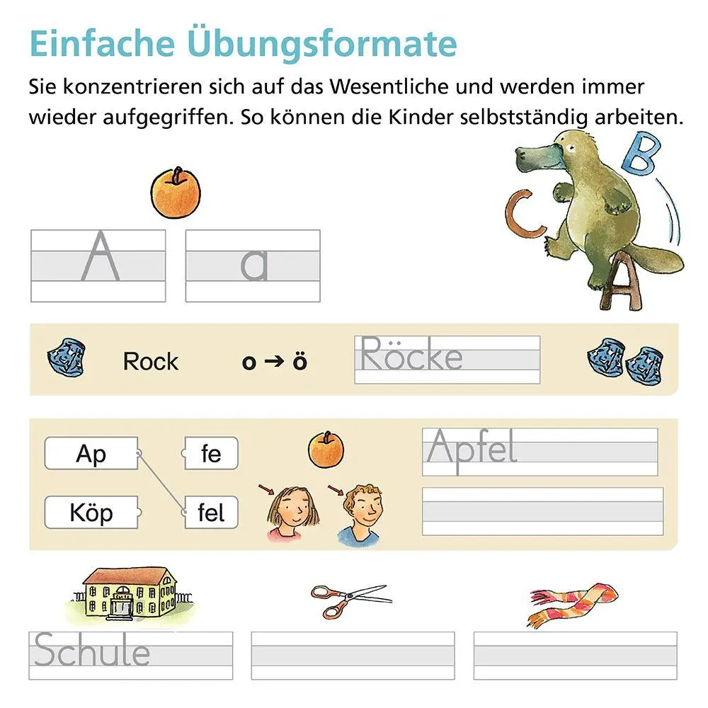 Bild: 9783619120437 | Rechtschreiben mit Rico Schnabel, Klasse 1 - silbierte Ausgabe | Buch